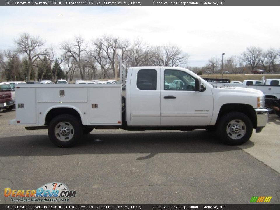 2012 Chevrolet Silverado 2500HD LT Extended Cab 4x4 Summit White / Ebony Photo #6
