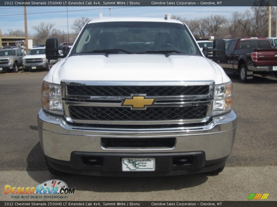 2012 Chevrolet Silverado 2500HD LT Extended Cab 4x4 Summit White / Ebony Photo #7
