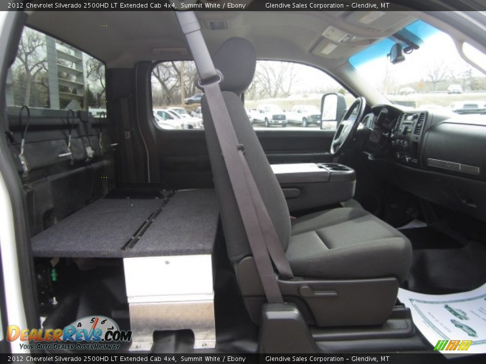 2012 Chevrolet Silverado 2500HD LT Extended Cab 4x4 Summit White / Ebony Photo #15