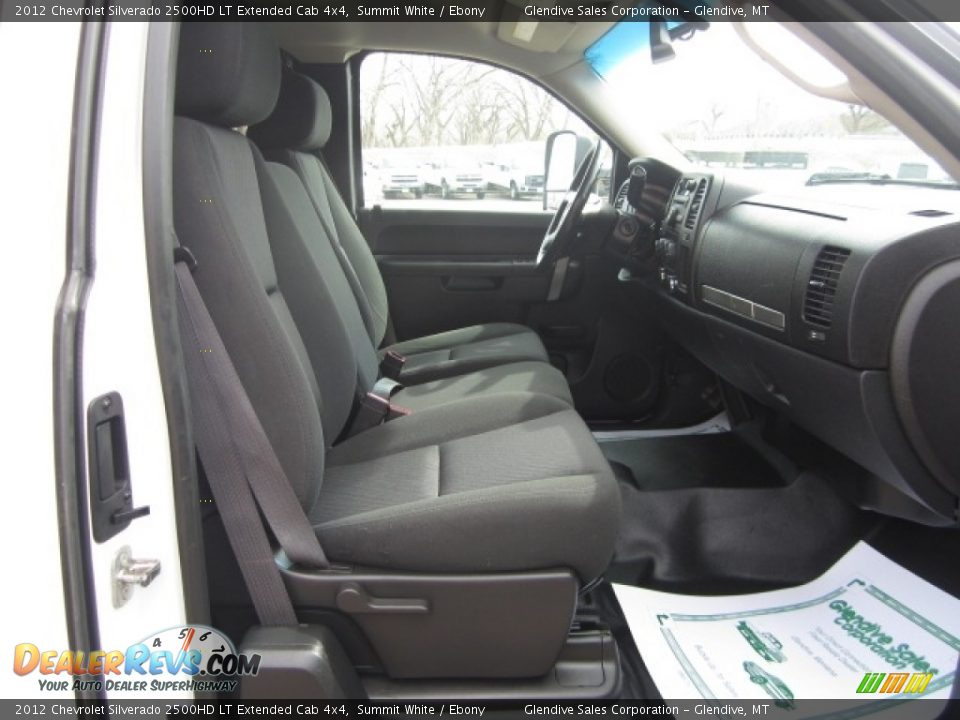 2012 Chevrolet Silverado 2500HD LT Extended Cab 4x4 Summit White / Ebony Photo #16