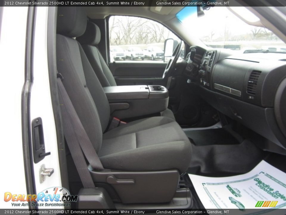 2012 Chevrolet Silverado 2500HD LT Extended Cab 4x4 Summit White / Ebony Photo #17
