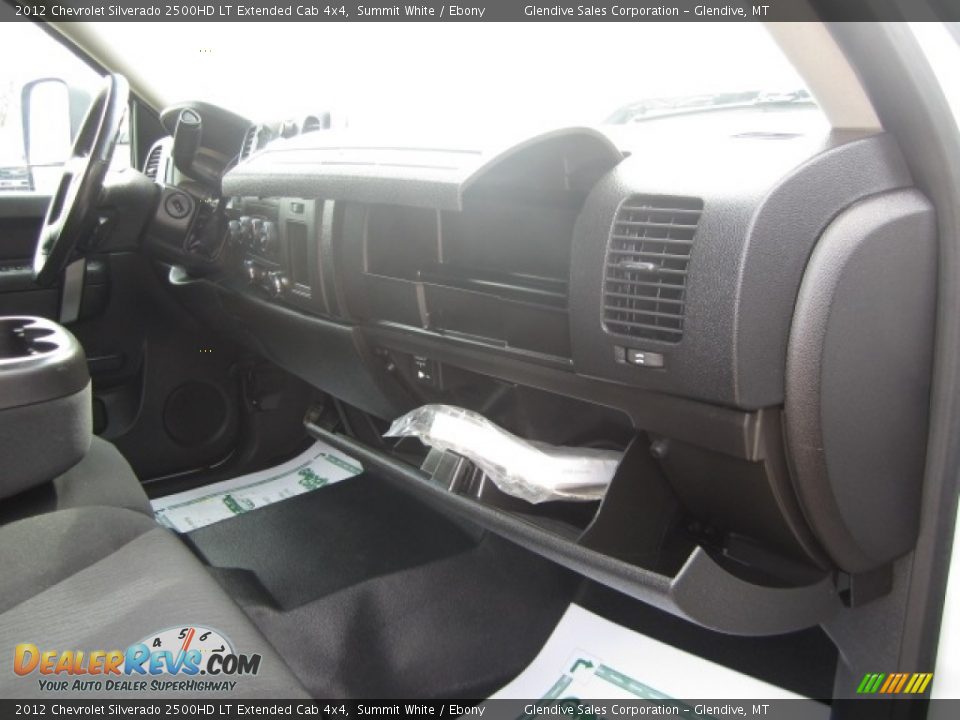 2012 Chevrolet Silverado 2500HD LT Extended Cab 4x4 Summit White / Ebony Photo #23