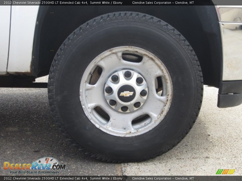 2012 Chevrolet Silverado 2500HD LT Extended Cab 4x4 Summit White / Ebony Photo #24