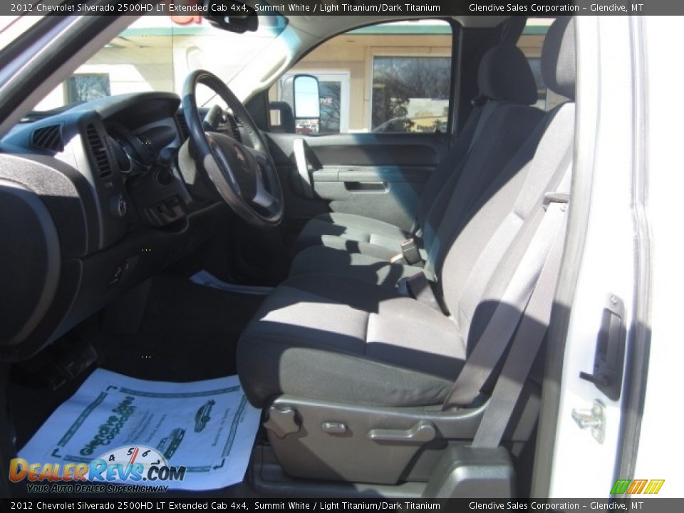 2012 Chevrolet Silverado 2500HD LT Extended Cab 4x4 Summit White / Light Titanium/Dark Titanium Photo #12