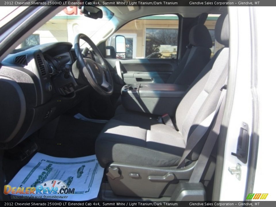 2012 Chevrolet Silverado 2500HD LT Extended Cab 4x4 Summit White / Light Titanium/Dark Titanium Photo #13