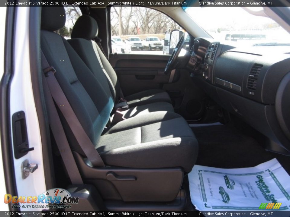 2012 Chevrolet Silverado 2500HD LT Extended Cab 4x4 Summit White / Light Titanium/Dark Titanium Photo #16