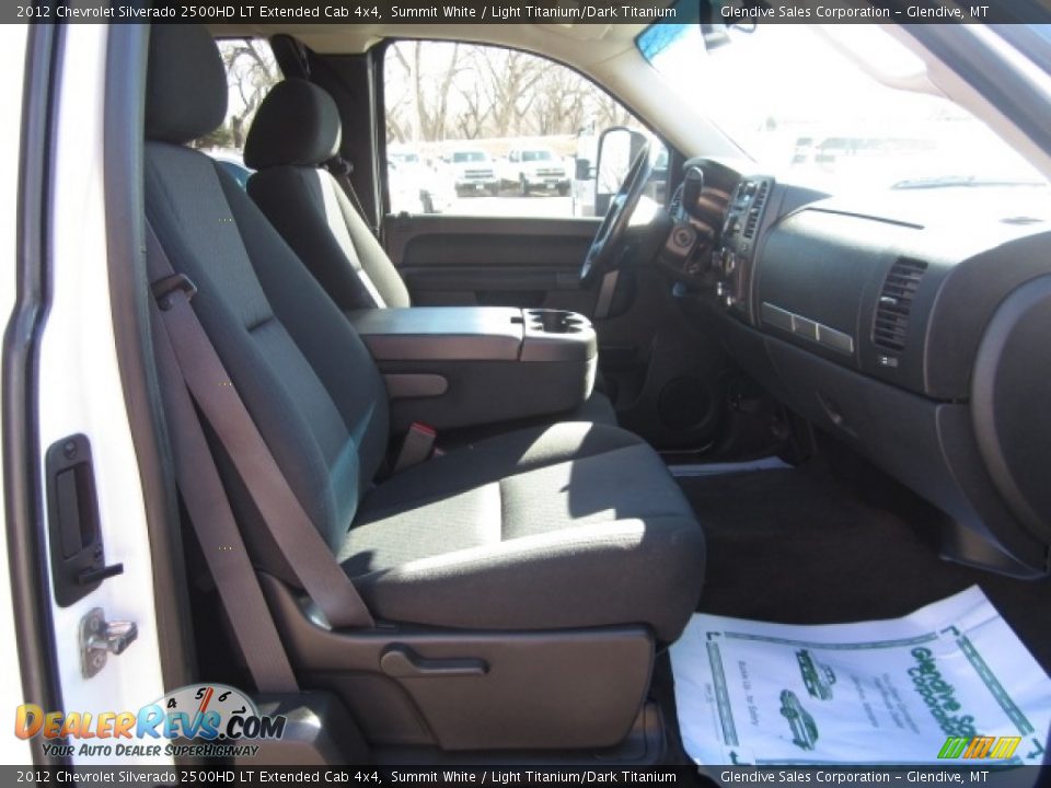 2012 Chevrolet Silverado 2500HD LT Extended Cab 4x4 Summit White / Light Titanium/Dark Titanium Photo #17