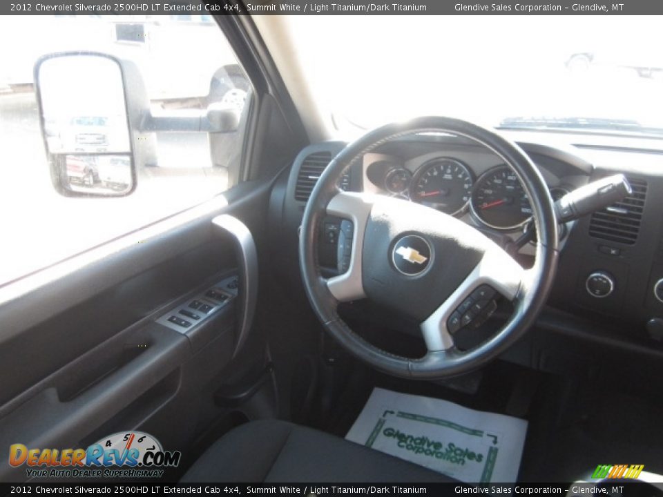 2012 Chevrolet Silverado 2500HD LT Extended Cab 4x4 Summit White / Light Titanium/Dark Titanium Photo #20