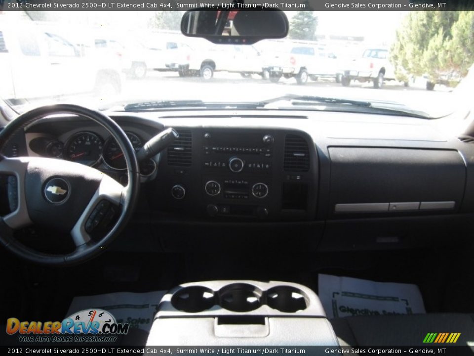 2012 Chevrolet Silverado 2500HD LT Extended Cab 4x4 Summit White / Light Titanium/Dark Titanium Photo #21
