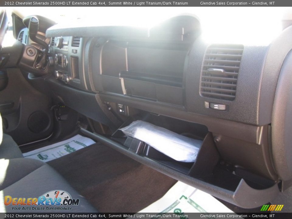 2012 Chevrolet Silverado 2500HD LT Extended Cab 4x4 Summit White / Light Titanium/Dark Titanium Photo #25