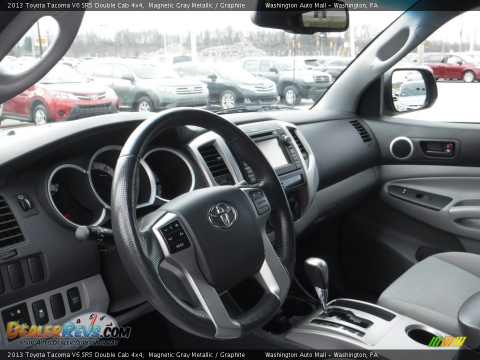 2013 Toyota Tacoma V6 SR5 Double Cab 4x4 Magnetic Gray Metallic / Graphite Photo #13