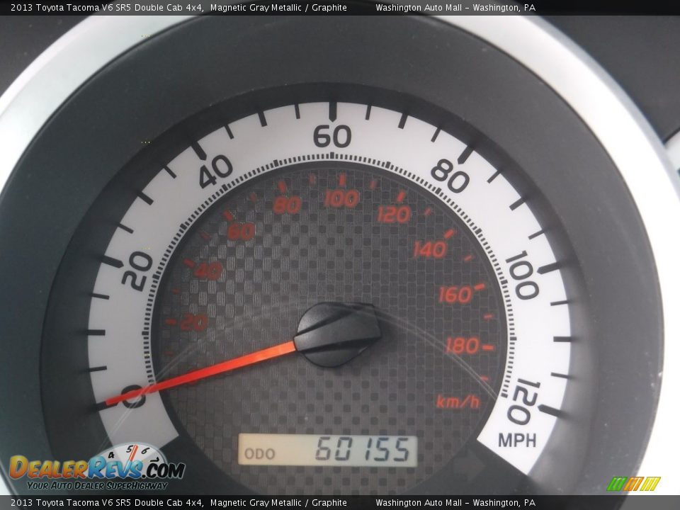 2013 Toyota Tacoma V6 SR5 Double Cab 4x4 Magnetic Gray Metallic / Graphite Photo #25
