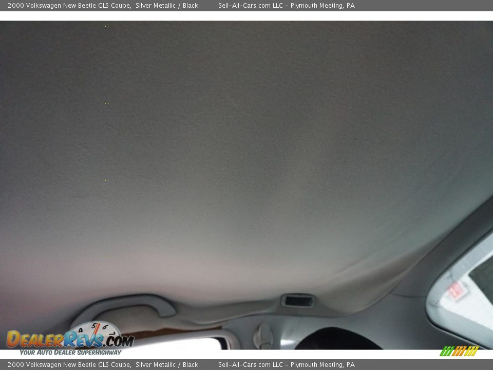 2000 Volkswagen New Beetle GLS Coupe Silver Metallic / Black Photo #36