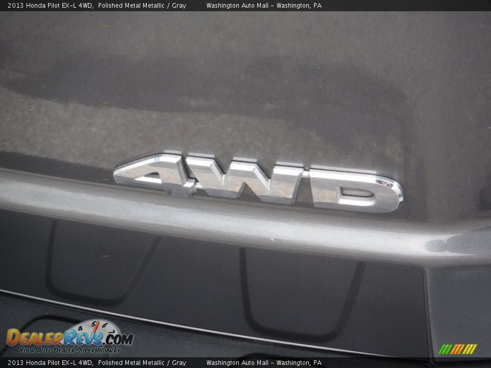 2013 Honda Pilot EX-L 4WD Polished Metal Metallic / Gray Photo #10