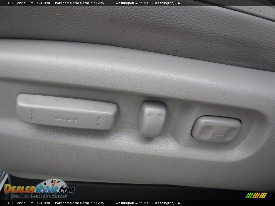2013 Honda Pilot EX-L 4WD Polished Metal Metallic / Gray Photo #15