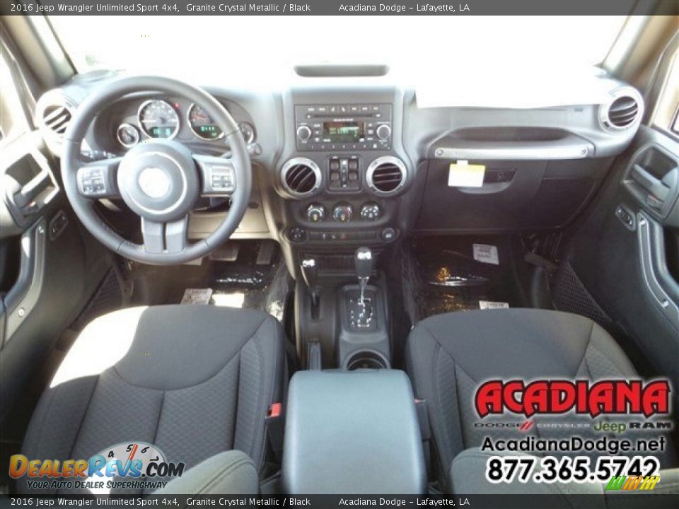 2016 Jeep Wrangler Unlimited Sport 4x4 Granite Crystal Metallic / Black Photo #9