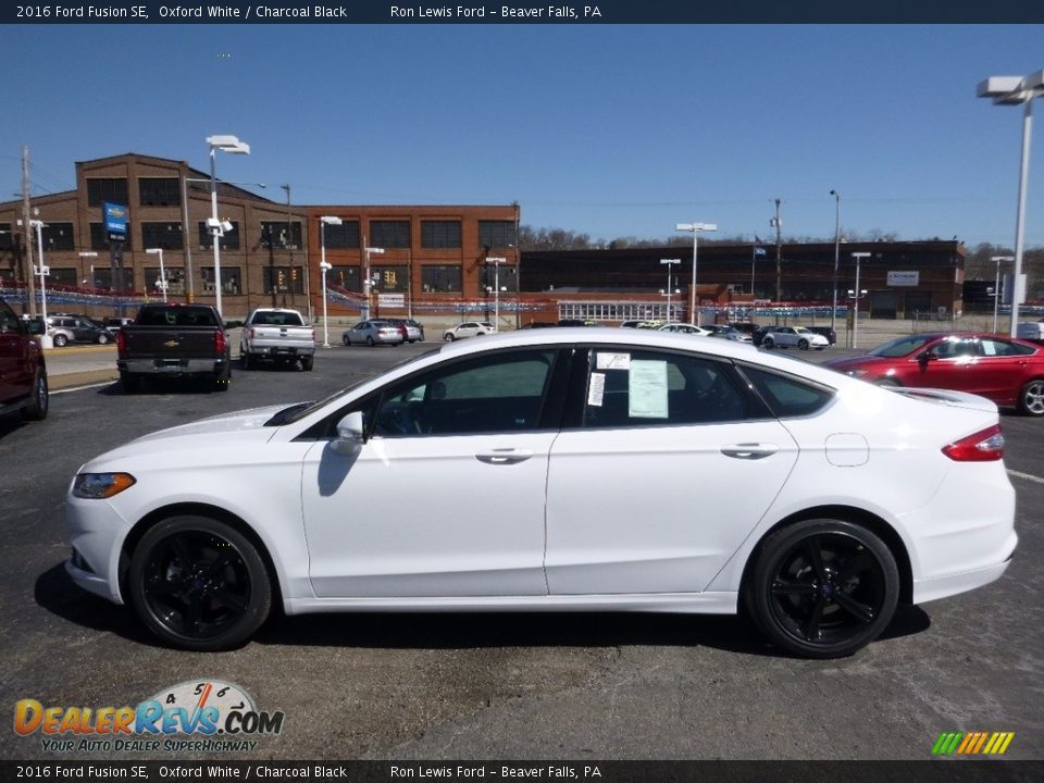 2016 Ford Fusion SE Oxford White / Charcoal Black Photo #6