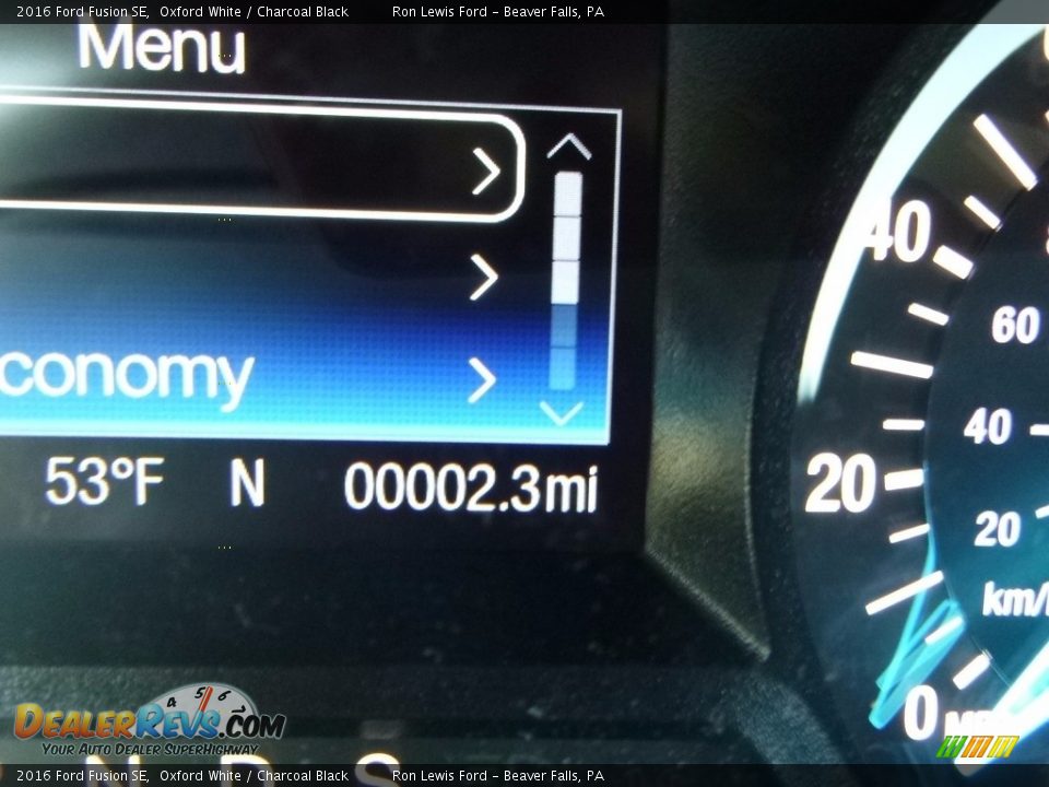 2016 Ford Fusion SE Oxford White / Charcoal Black Photo #20