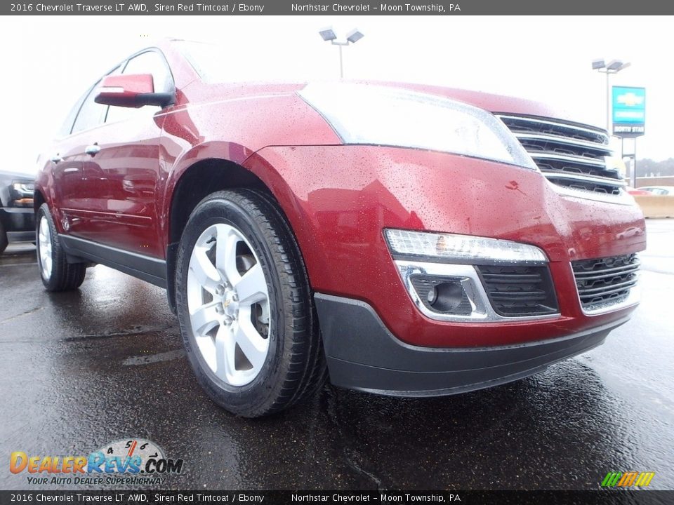 2016 Chevrolet Traverse LT AWD Siren Red Tintcoat / Ebony Photo #12
