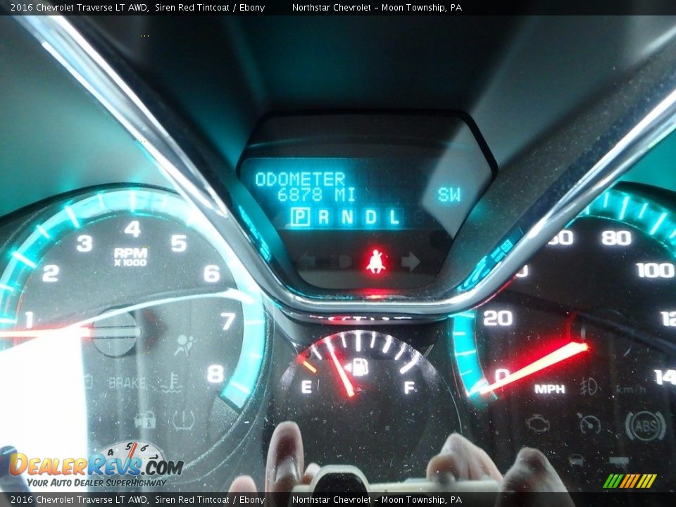 2016 Chevrolet Traverse LT AWD Siren Red Tintcoat / Ebony Photo #29