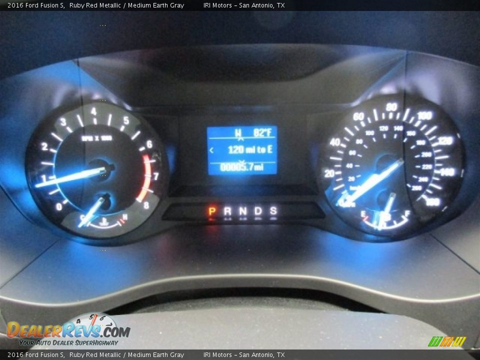2016 Ford Fusion S Ruby Red Metallic / Medium Earth Gray Photo #21