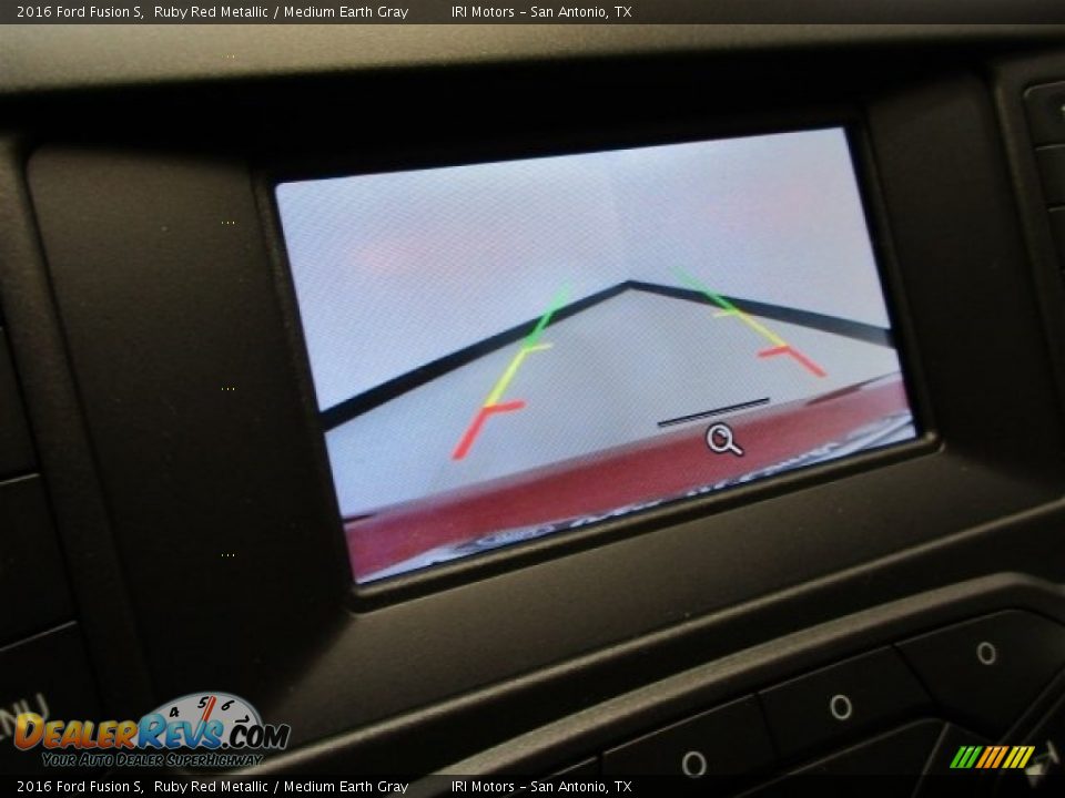 2016 Ford Fusion S Ruby Red Metallic / Medium Earth Gray Photo #32