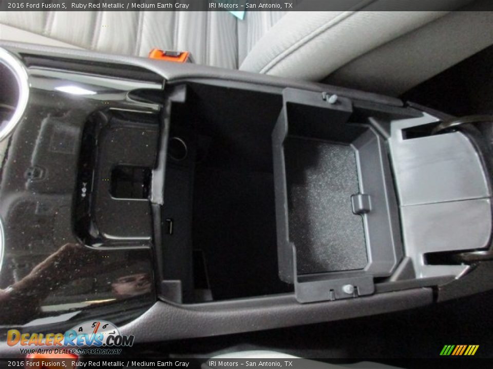 2016 Ford Fusion S Ruby Red Metallic / Medium Earth Gray Photo #33