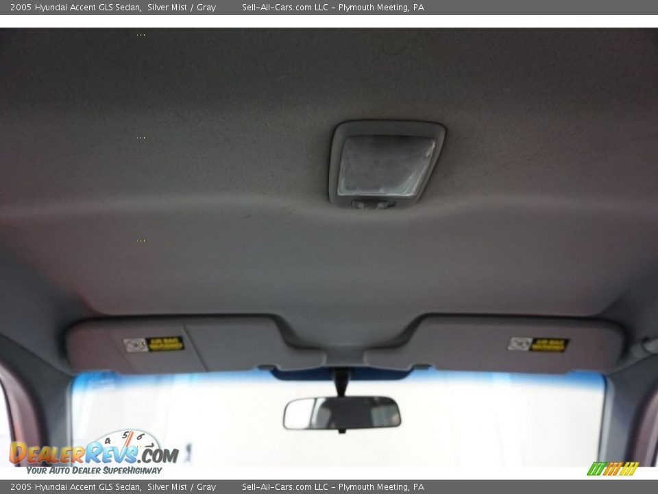 2005 Hyundai Accent GLS Sedan Silver Mist / Gray Photo #25
