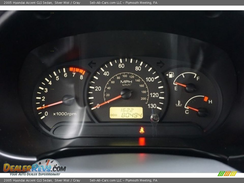 2005 Hyundai Accent GLS Sedan Silver Mist / Gray Photo #32