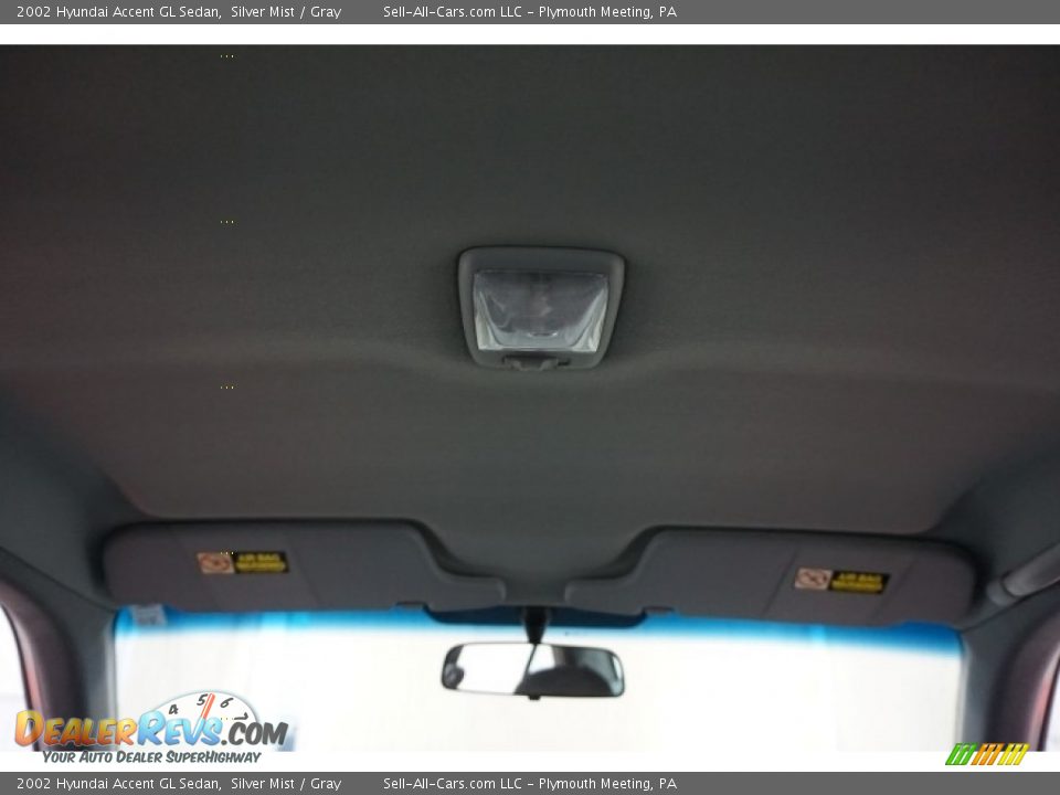 2002 Hyundai Accent GL Sedan Silver Mist / Gray Photo #24
