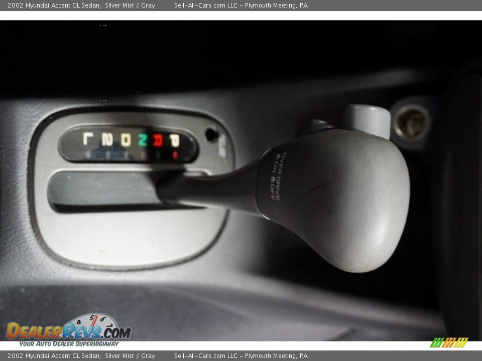 2002 Hyundai Accent GL Sedan Silver Mist / Gray Photo #36