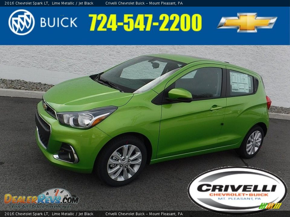 2016 Chevrolet Spark LT Lime Metallic / Jet Black Photo #1