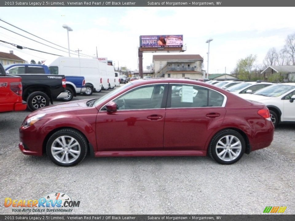 2013 Subaru Legacy 2.5i Limited Venetian Red Pearl / Off Black Leather Photo #10