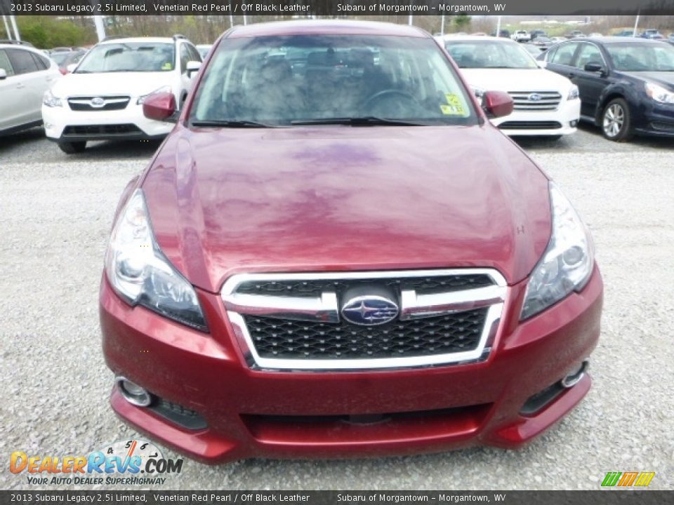 2013 Subaru Legacy 2.5i Limited Venetian Red Pearl / Off Black Leather Photo #12