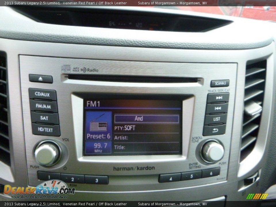 2013 Subaru Legacy 2.5i Limited Venetian Red Pearl / Off Black Leather Photo #19