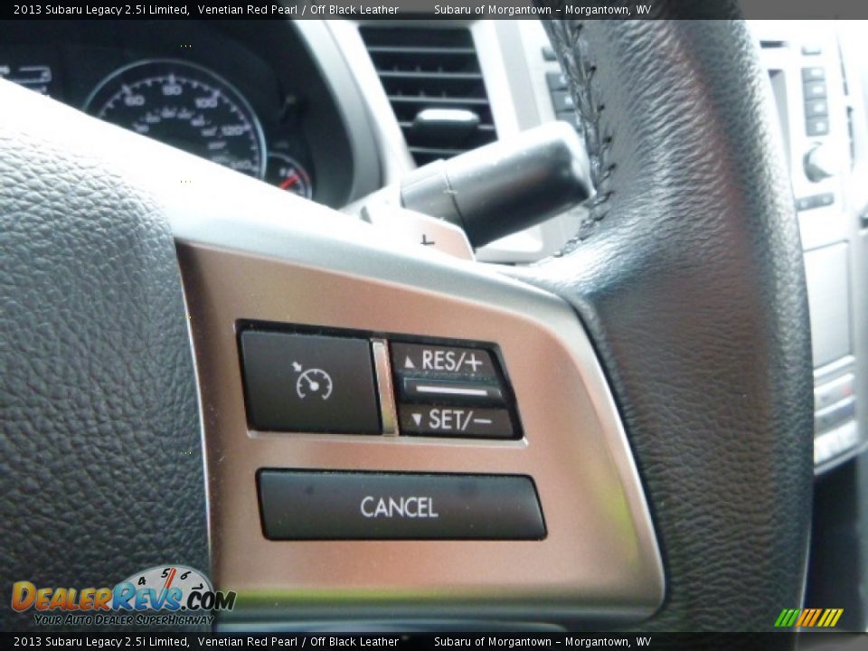 2013 Subaru Legacy 2.5i Limited Venetian Red Pearl / Off Black Leather Photo #21