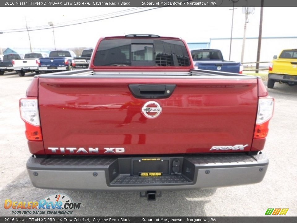 2016 Nissan TITAN XD PRO-4X Crew Cab 4x4 Cayenne Red / Black Photo #8