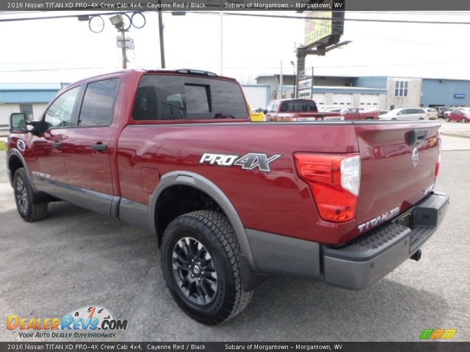2016 Nissan TITAN XD PRO-4X Crew Cab 4x4 Cayenne Red / Black Photo #9