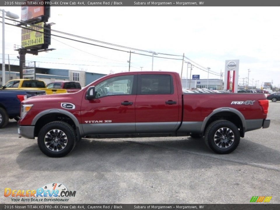 2016 Nissan TITAN XD PRO-4X Crew Cab 4x4 Cayenne Red / Black Photo #10