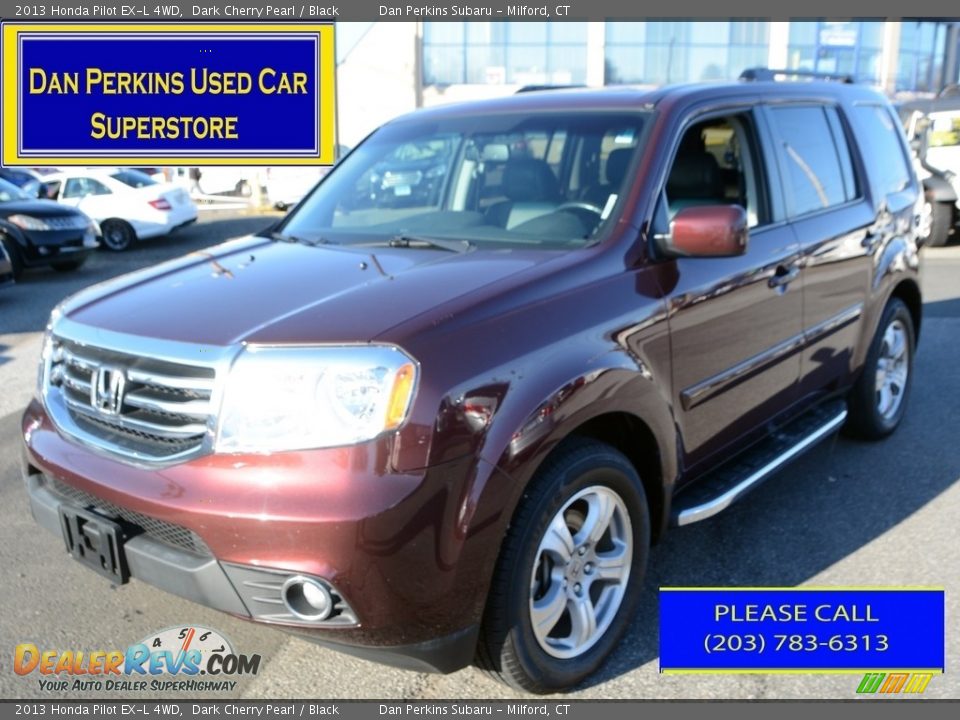 2013 Honda Pilot EX-L 4WD Dark Cherry Pearl / Black Photo #1