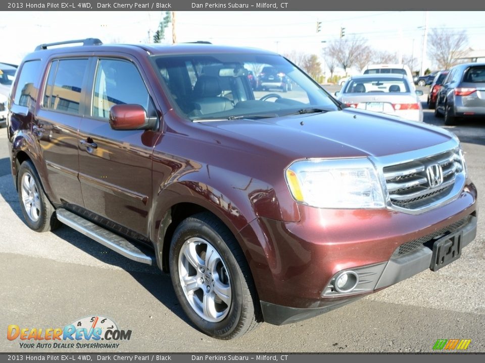 2013 Honda Pilot EX-L 4WD Dark Cherry Pearl / Black Photo #3