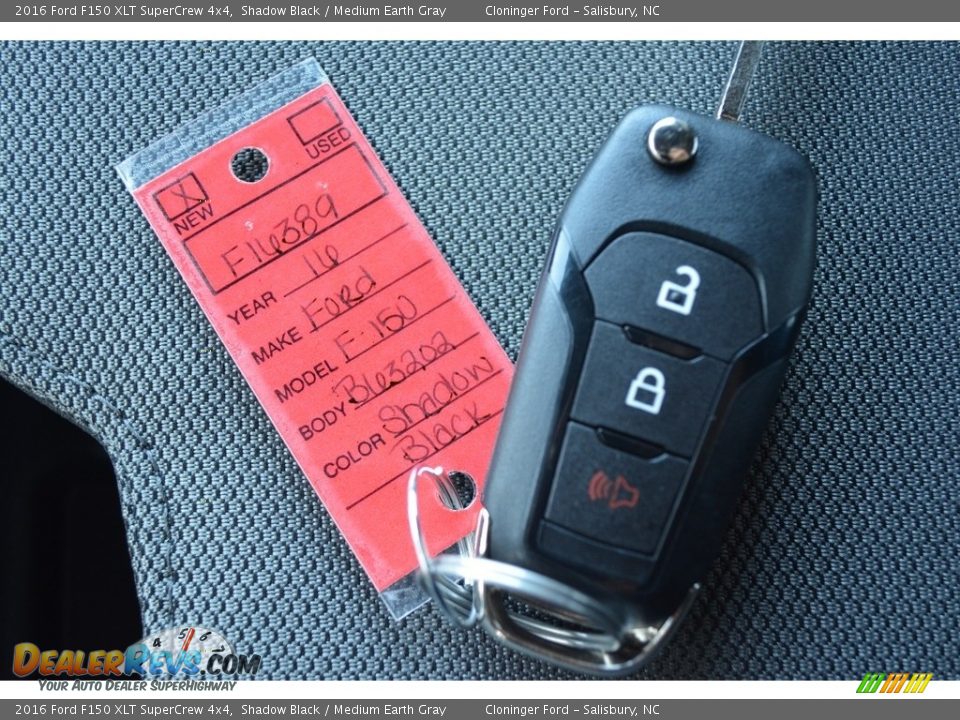 2016 Ford F150 XLT SuperCrew 4x4 Shadow Black / Medium Earth Gray Photo #18