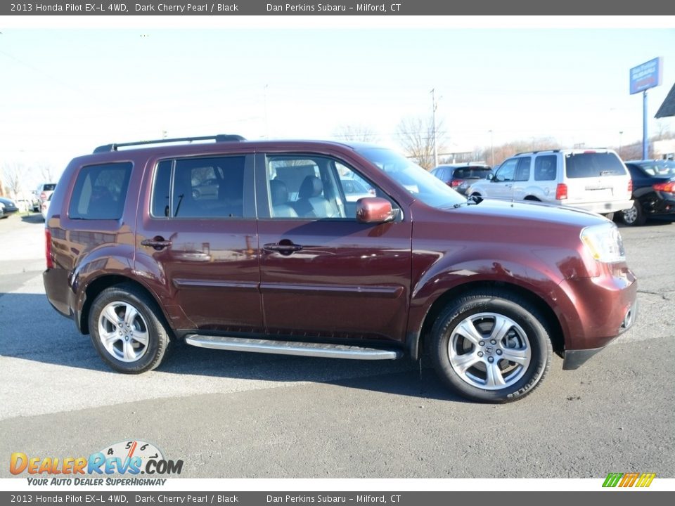 2013 Honda Pilot EX-L 4WD Dark Cherry Pearl / Black Photo #4