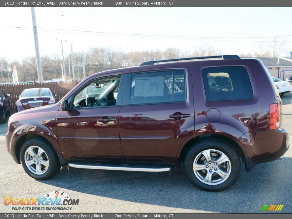 2013 Honda Pilot EX-L 4WD Dark Cherry Pearl / Black Photo #6