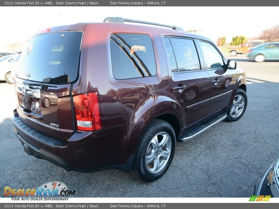 2013 Honda Pilot EX-L 4WD Dark Cherry Pearl / Black Photo #10