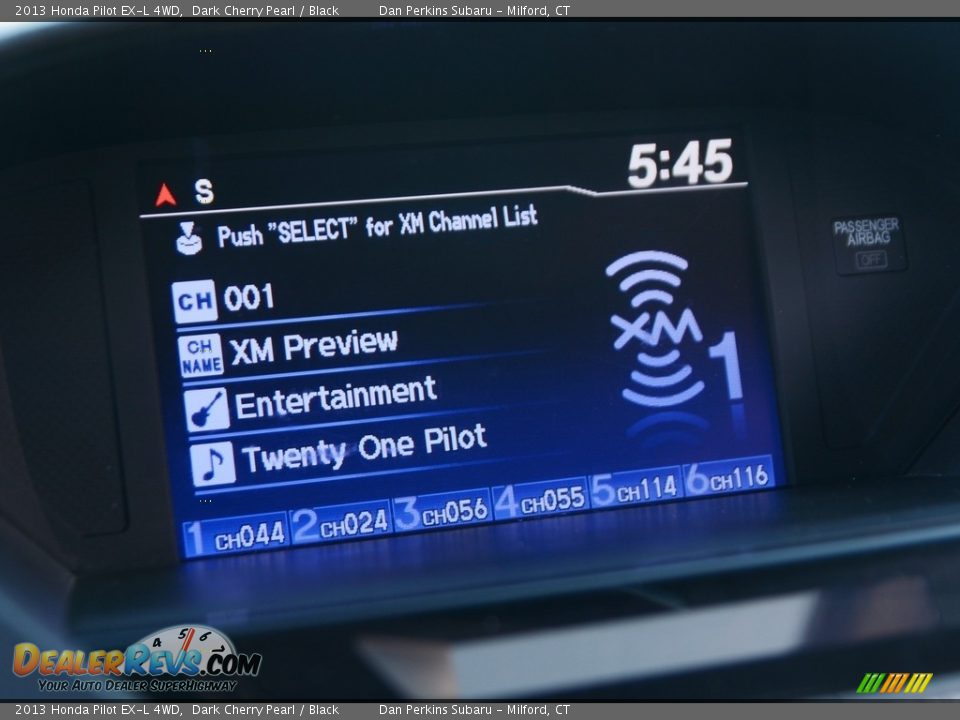 2013 Honda Pilot EX-L 4WD Dark Cherry Pearl / Black Photo #15