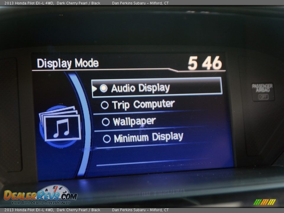 2013 Honda Pilot EX-L 4WD Dark Cherry Pearl / Black Photo #17