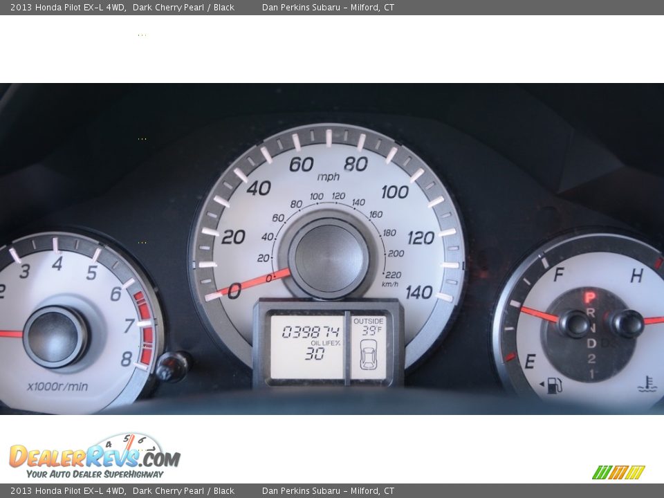 2013 Honda Pilot EX-L 4WD Dark Cherry Pearl / Black Photo #19