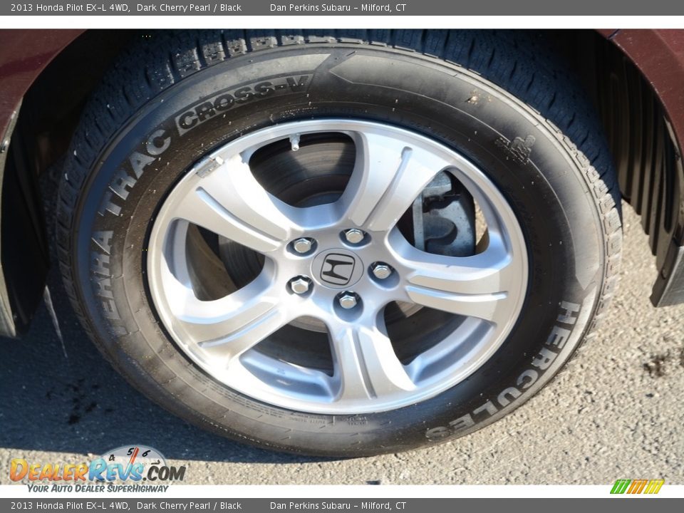 2013 Honda Pilot EX-L 4WD Dark Cherry Pearl / Black Photo #24