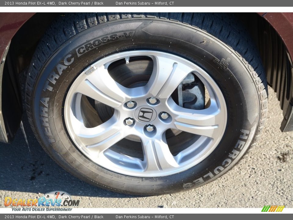 2013 Honda Pilot EX-L 4WD Dark Cherry Pearl / Black Photo #25